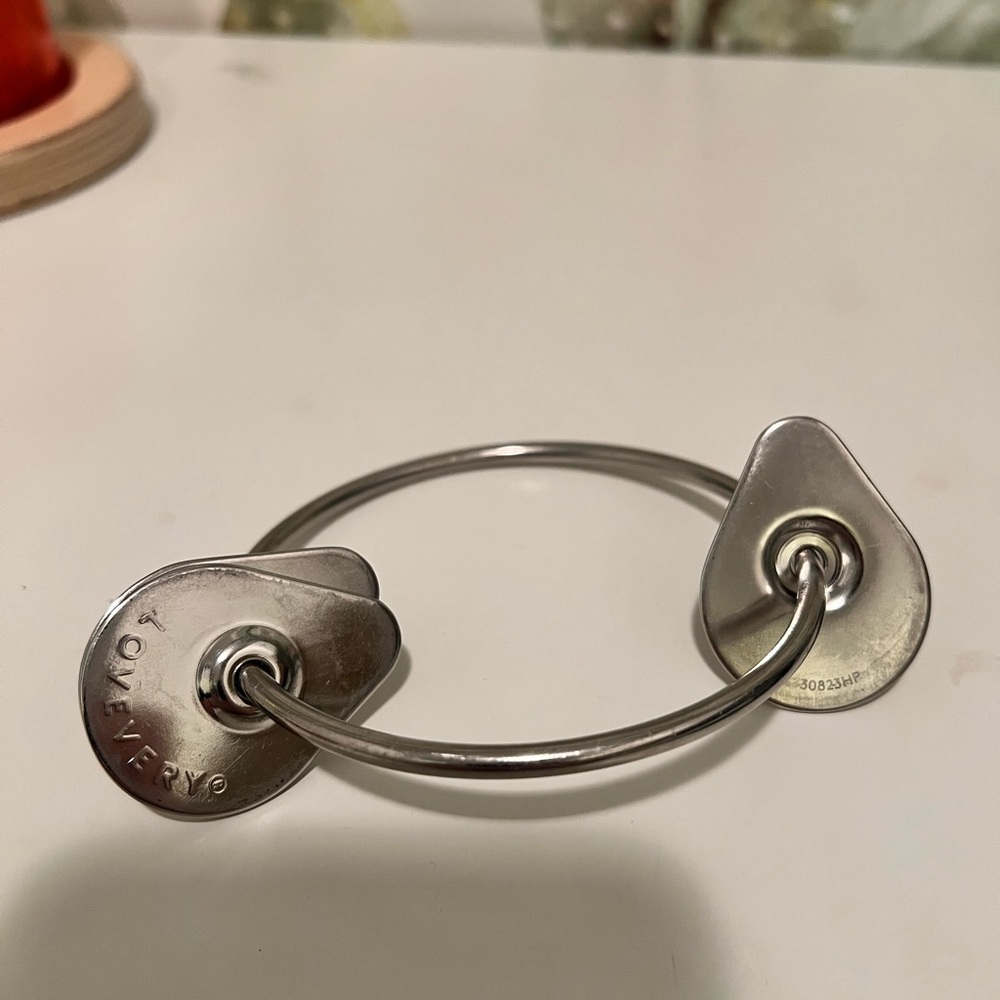 Lovevery Stainless Steel Key Ring from the Explorer Play Kit 9-10 months